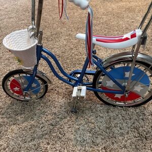 American Girl Blue and Red Doll Bicycle